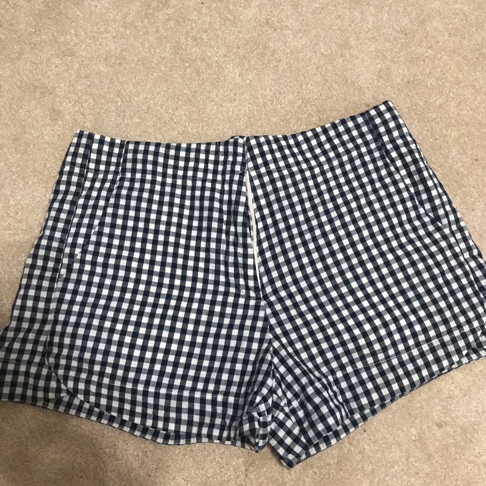 Navy Gingham Shorts (Boutique)